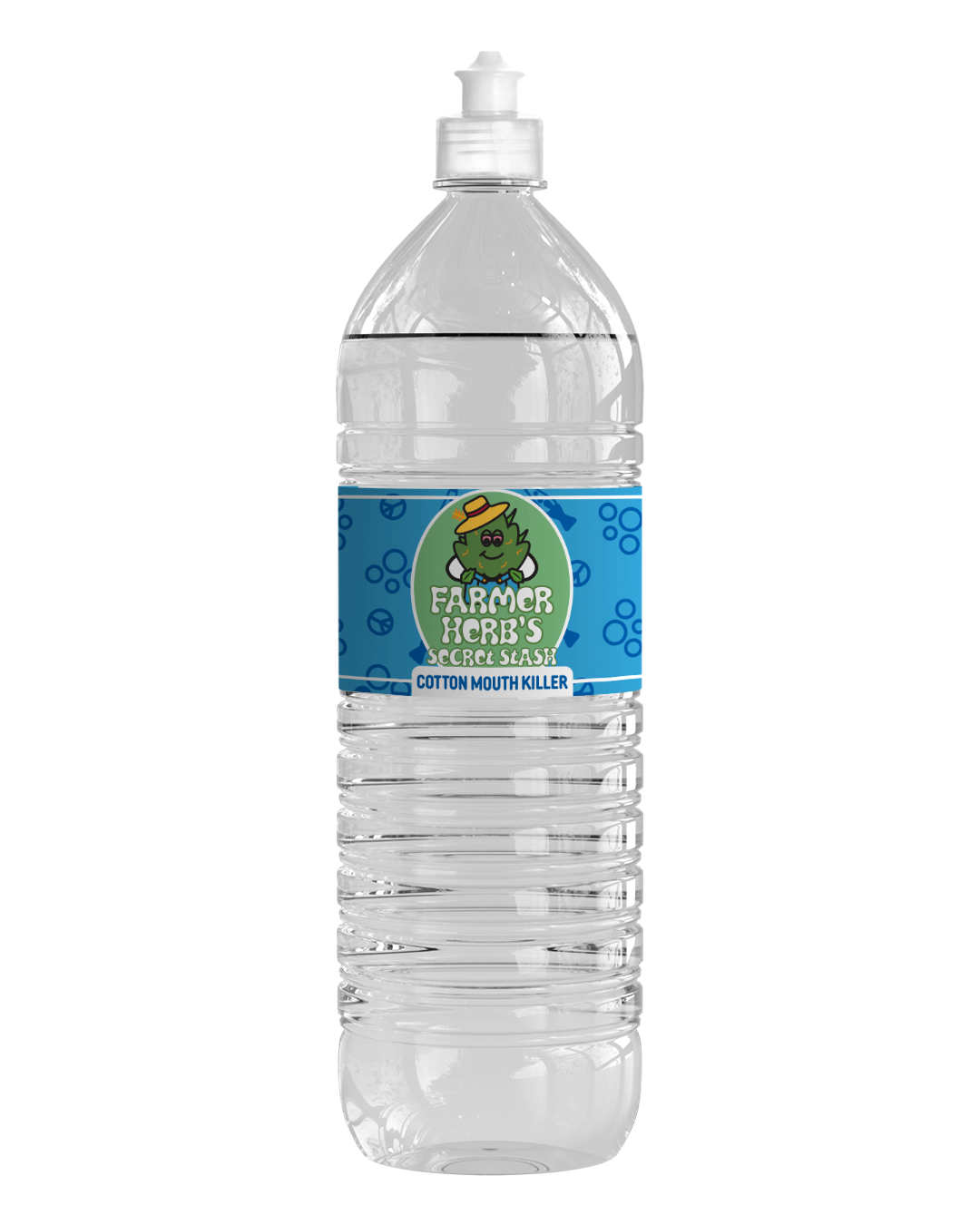 Farmer Herb's Cotton Mouth Killer Bottled Water