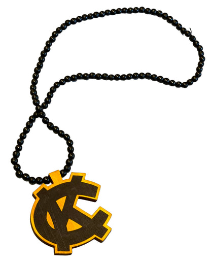 Kroniic Clothing "KC" Wood Necklace (Assorted Colors)