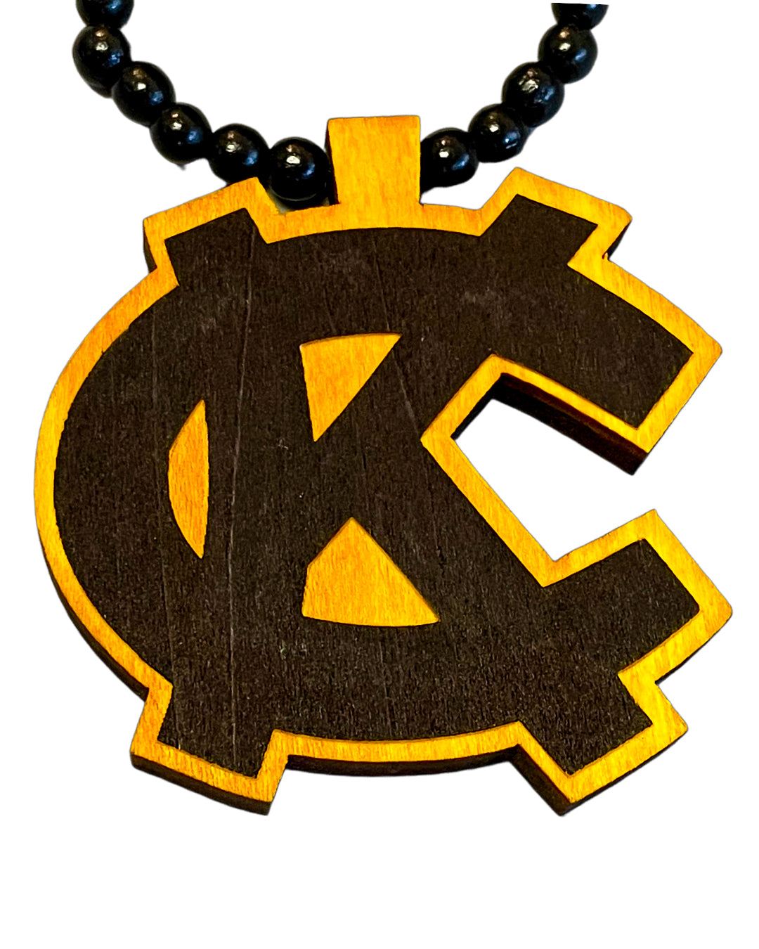 Kroniic Clothing "KC" Wood Necklace (Assorted Colors)