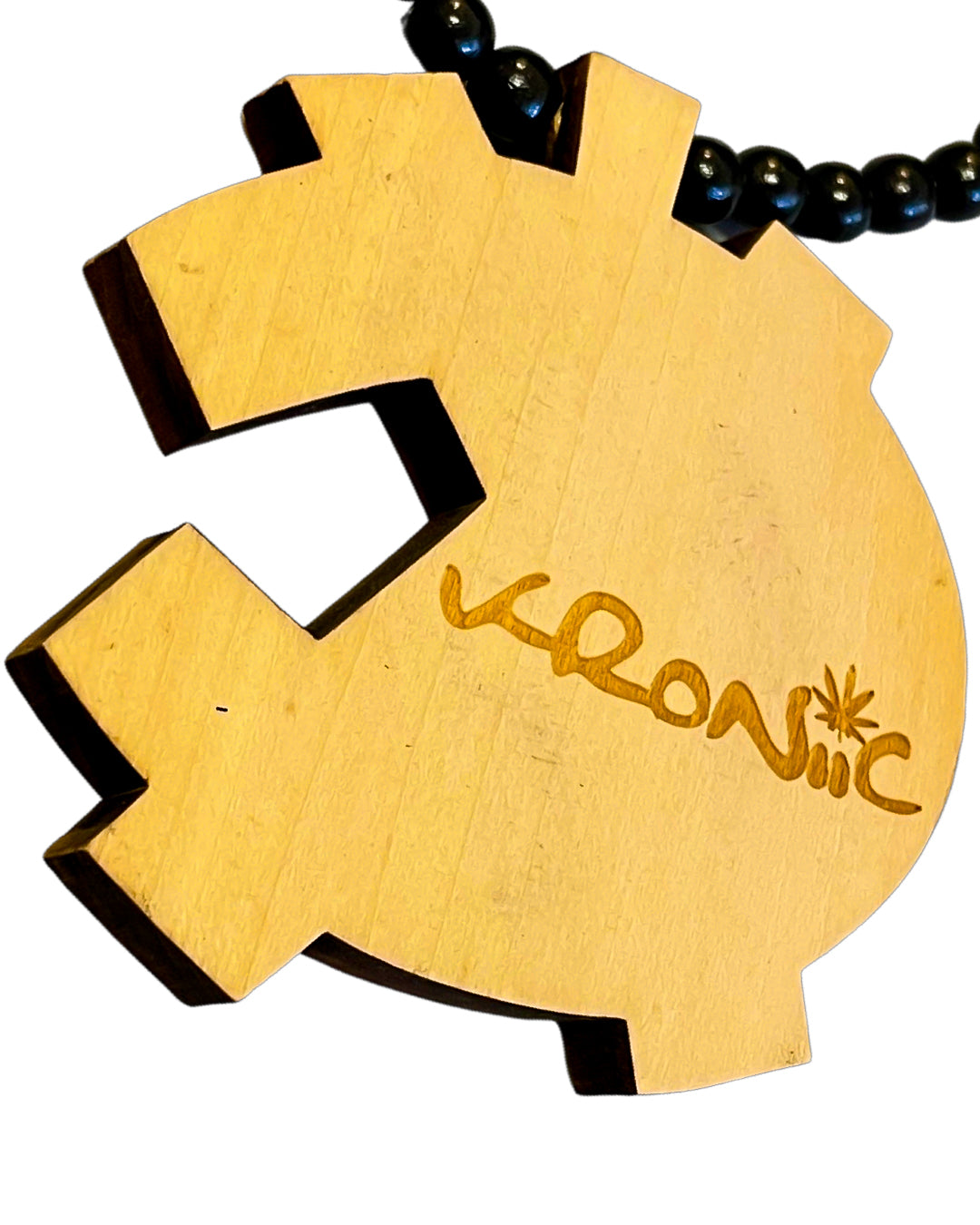 Kroniic Clothing "KC" Wood Necklace (Assorted Colors)