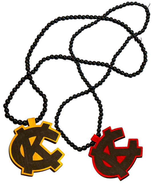 Kroniic Clothing "KC" Wood Necklace (Assorted Colors)