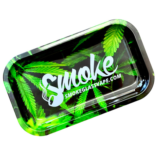 Smoke Leafy Herbs Rolling Tray